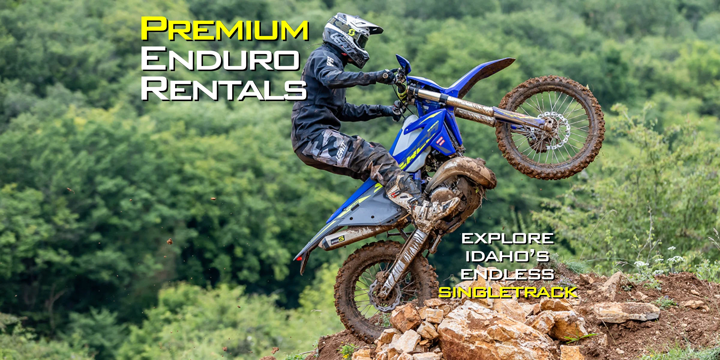Premium Enduro Rentals. Explore Idaho's endless singletrack.